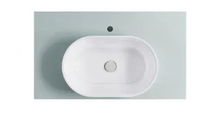 Тумба с раковиной Astra-Form Шарм 4631177715129 100 см зелёный матовый